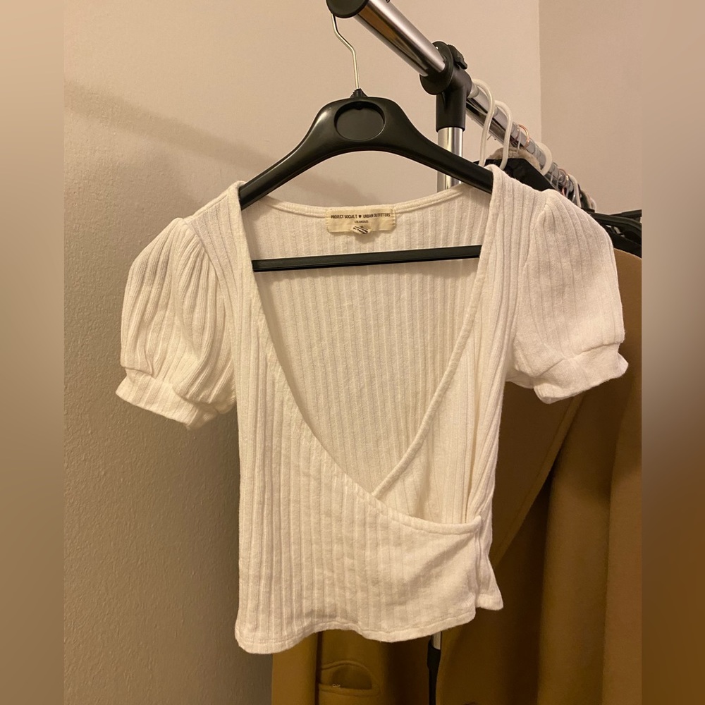 French white crop top